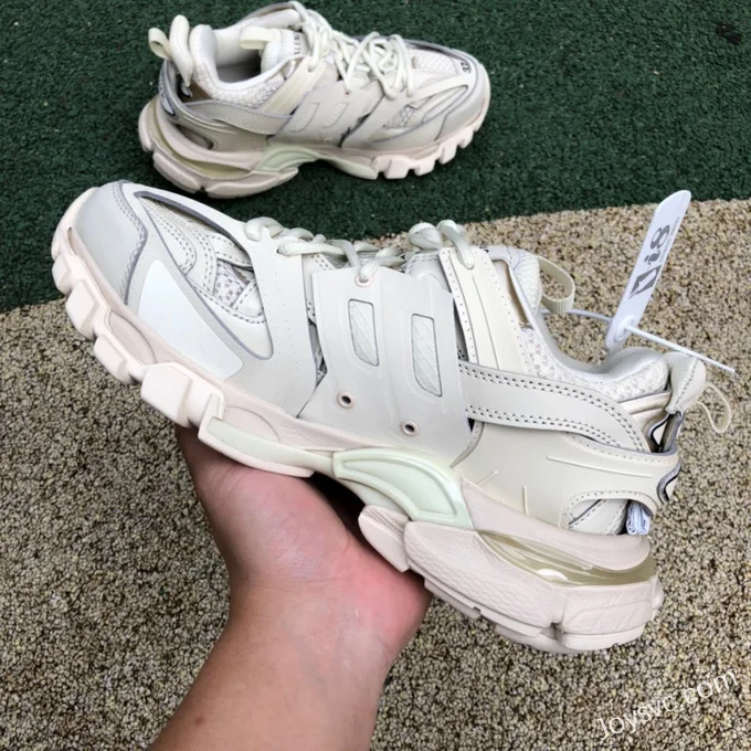 Balenciaga Track 3 White Light Brown Sneakers