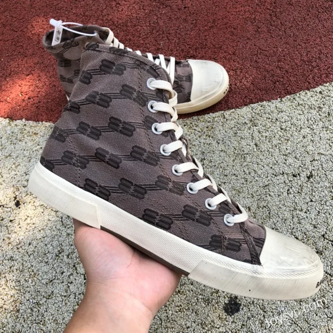 Balenciaga High-Top Canvas Vintage Dad Shoes