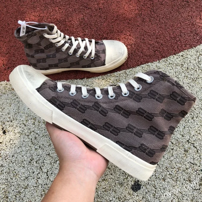 Balenciaga High-Top Canvas Vintage Dad Shoes