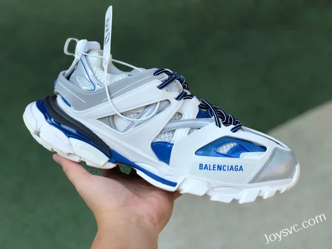 Balenciaga Triple S White Grey Blue Sneakers