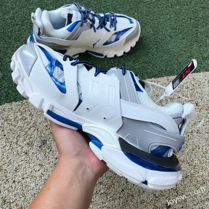 Balenciaga Triple S White Grey Blue Sneakers