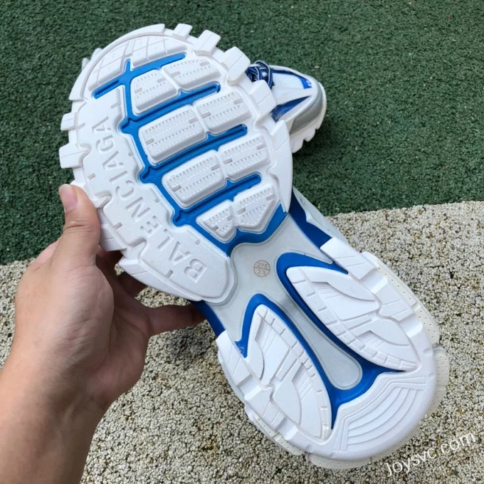 Balenciaga Triple S White Grey Blue Sneakers