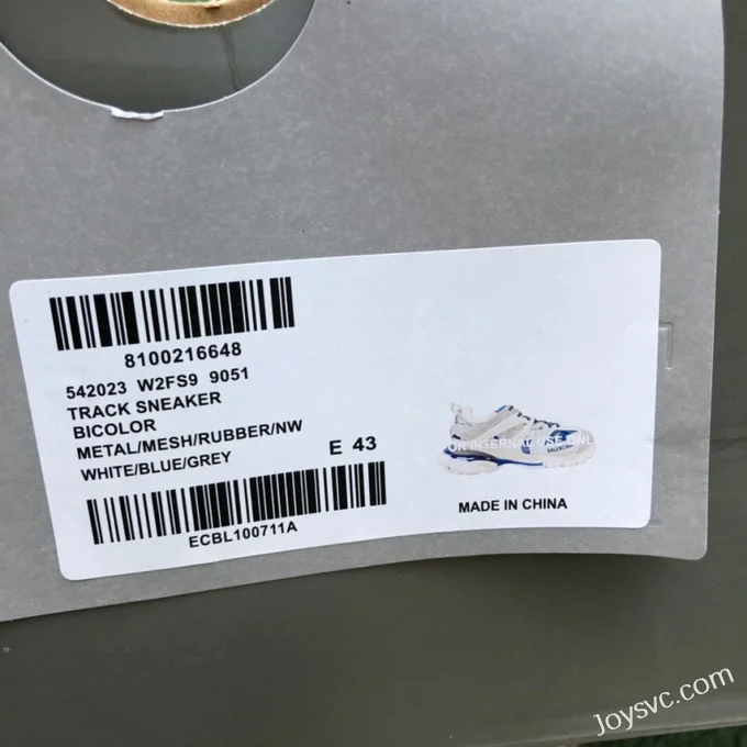 Balenciaga Triple S White Grey Blue Sneakers