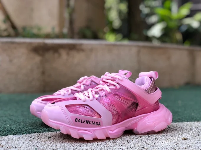 Balenciaga Triple S Transparent Pink Sneakers