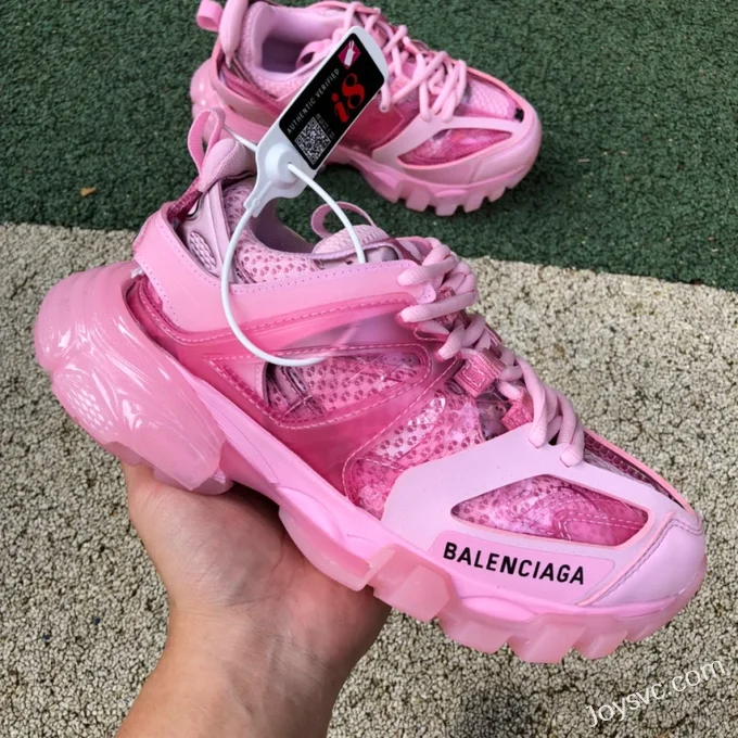 Balenciaga Triple S Transparent Pink Sneakers