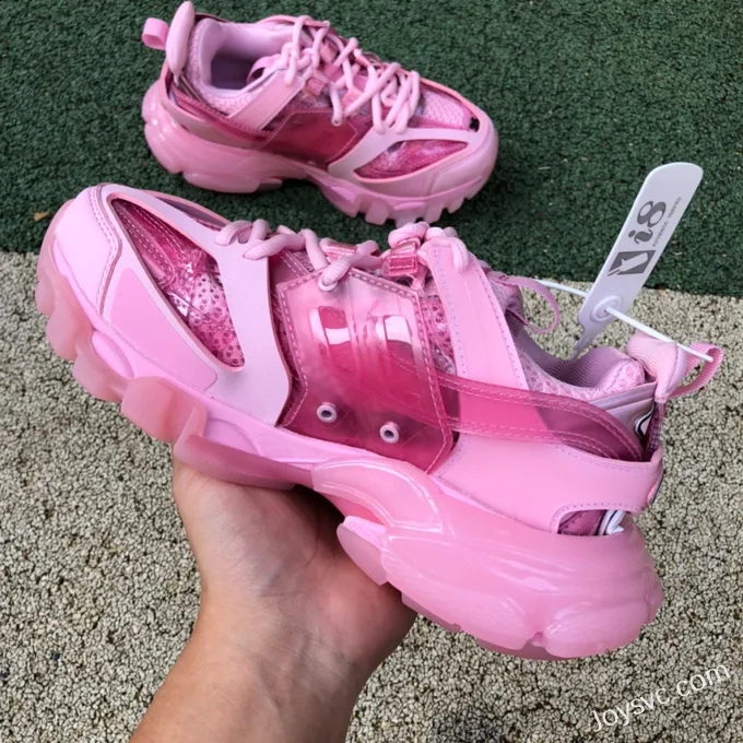 Balenciaga Triple S Transparent Pink Sneakers