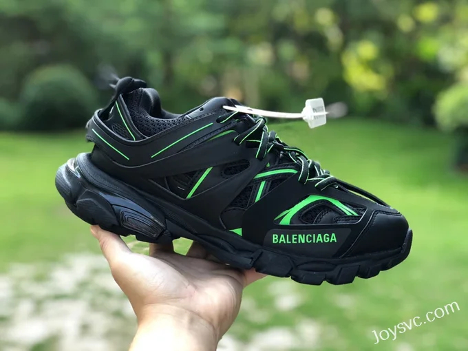 Balenciaga Triple S Black Green Sneakers