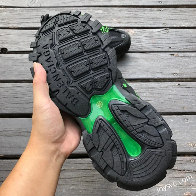 Balenciaga Triple S Black Green Sneakers