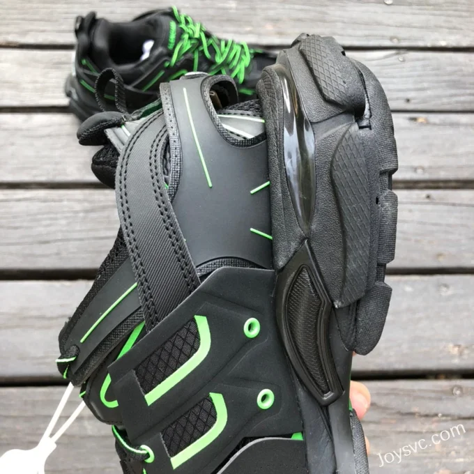 Balenciaga Triple S Black Green Sneakers