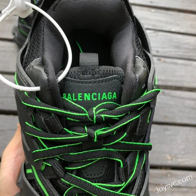 Balenciaga Triple S Black Green Sneakers