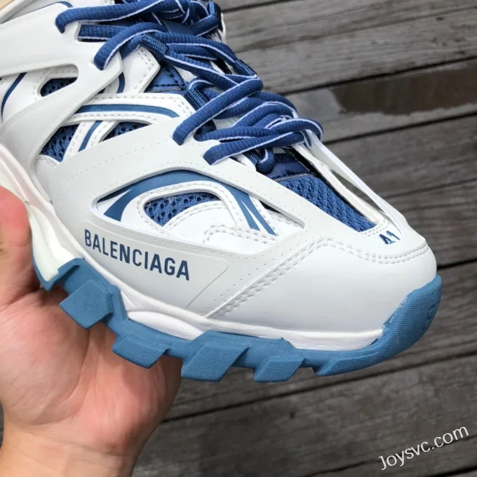 Balenciaga Triple S White Brown Blue Sneakers