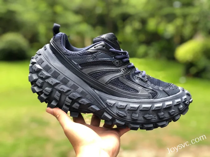 Balenciaga Defender Black Blue Sneakers