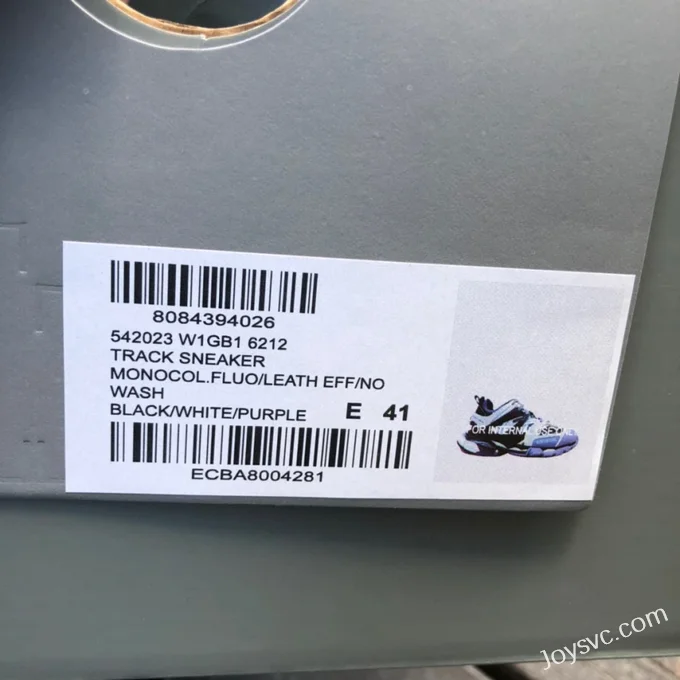 Balenciaga Triple S Black White Purple Sneakers