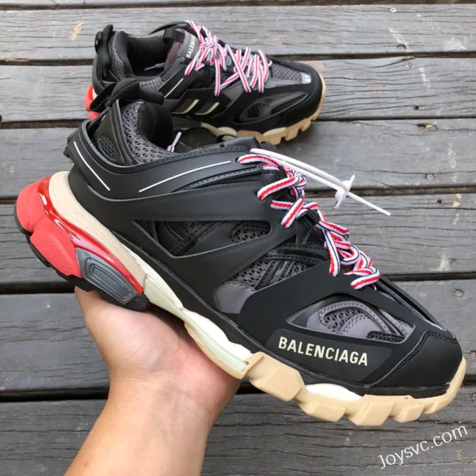 Balenciaga Triple S Black Red Sneakers