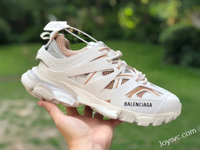 Balenciaga Triple S White Rose Gold Sneakers