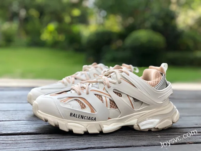 Balenciaga Triple S White Rose Gold Sneakers