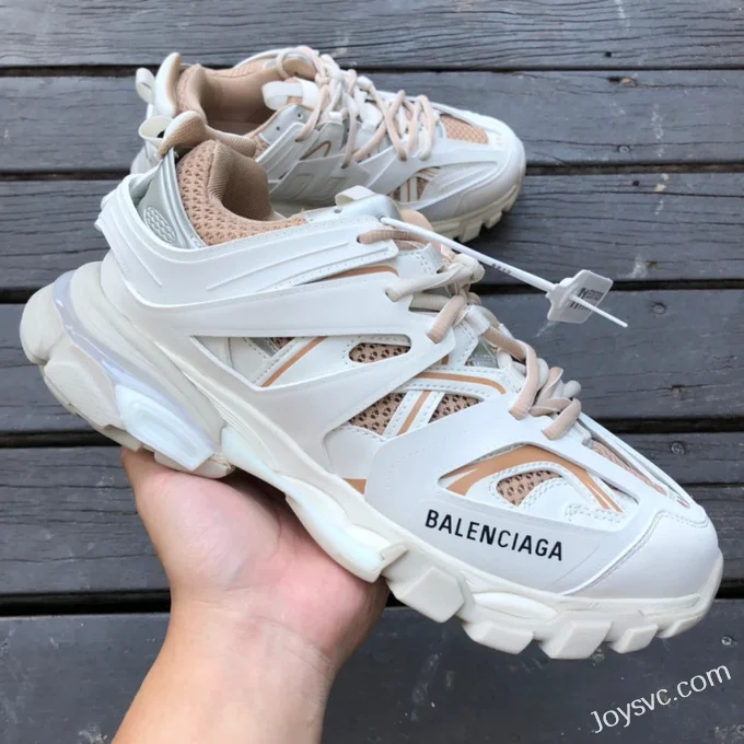 Balenciaga Triple S White Rose Gold Sneakers