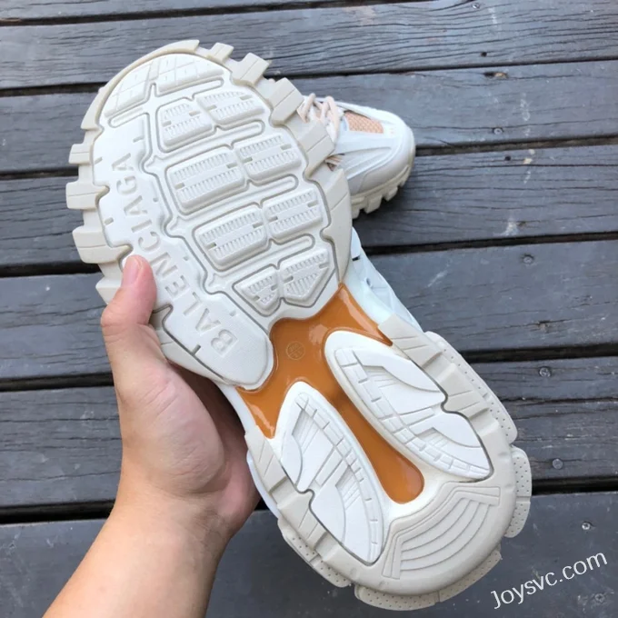 Balenciaga Triple S White Rose Gold Sneakers