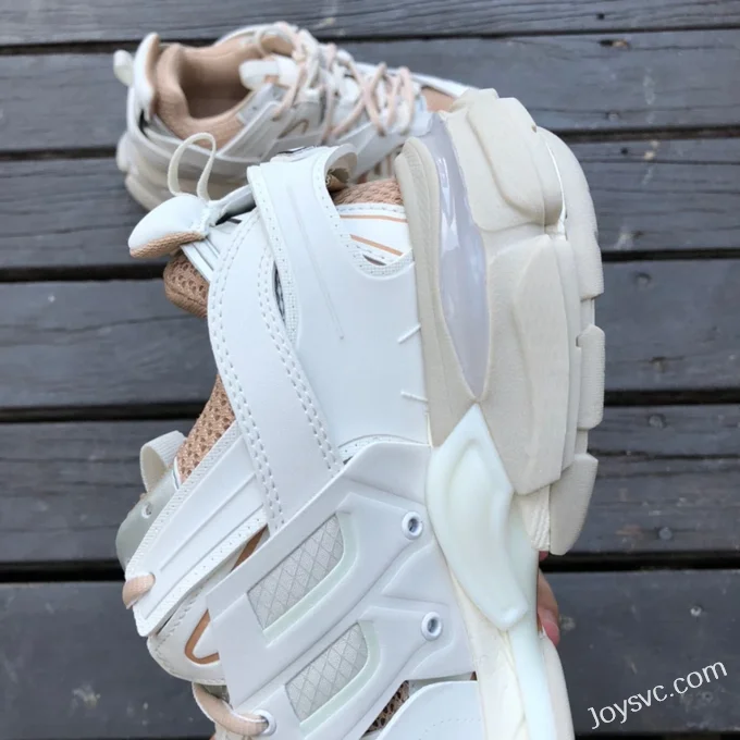 Balenciaga Triple S White Rose Gold Sneakers