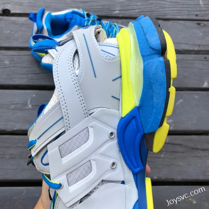 Balenciaga Triple S Grey Blue Yellow Sneakers