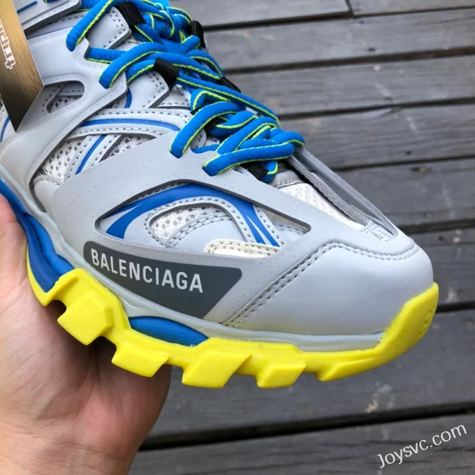 Balenciaga Triple S Grey Blue Yellow Sneakers