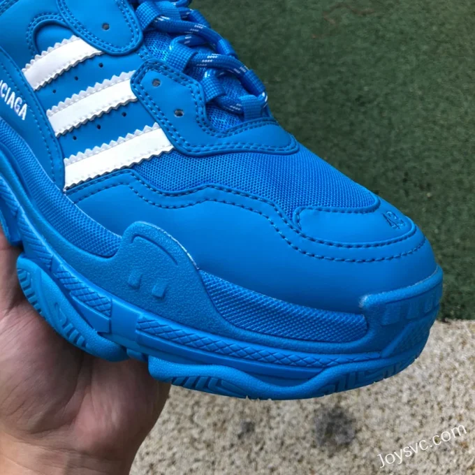 Balenciaga Adidas Blue Triple S Vintage Dad Shoes