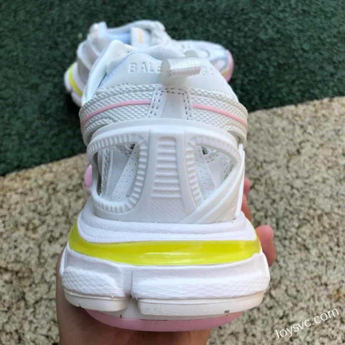 Balenciaga Track 2.0 White Pink Yellow Sneakers