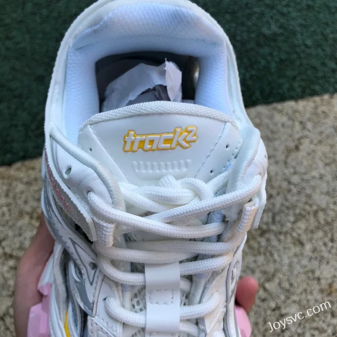 Balenciaga Track 2.0 White Pink Yellow Sneakers