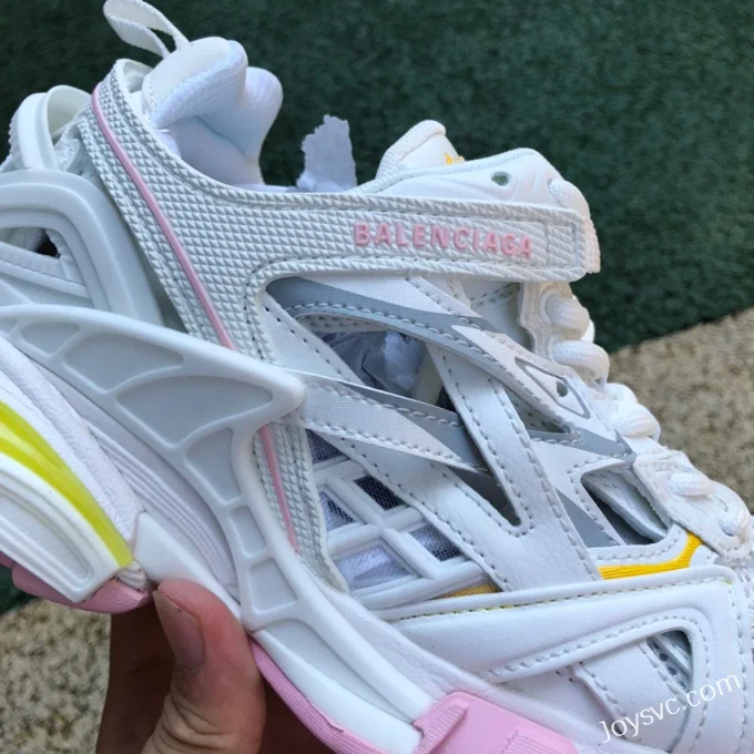 Balenciaga Track 2.0 White Pink Yellow Sneakers