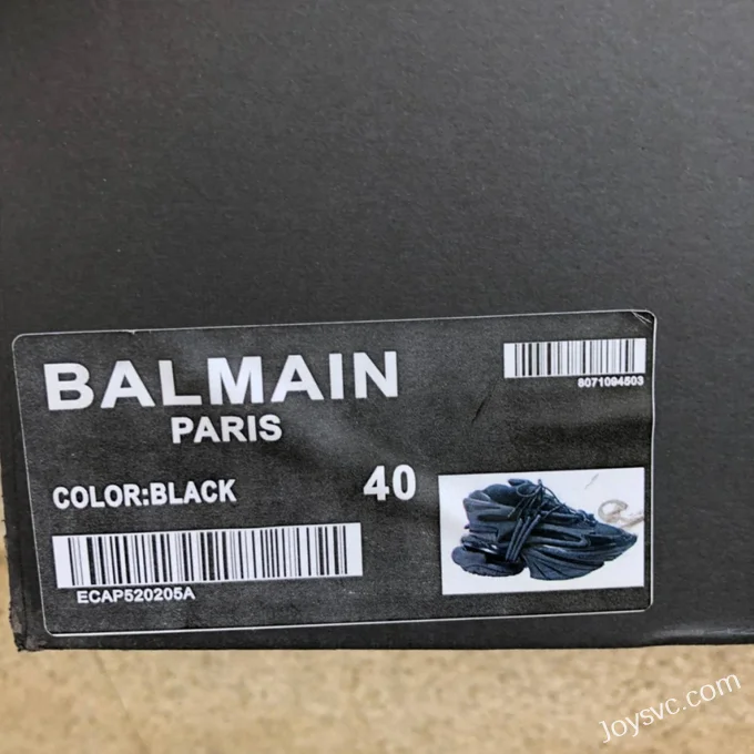 Balmain OGR Underworld Black Sneakers