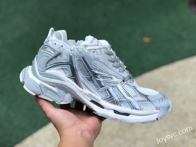 Balenciaga Silver Grey Runner Vintage Dad Shoes