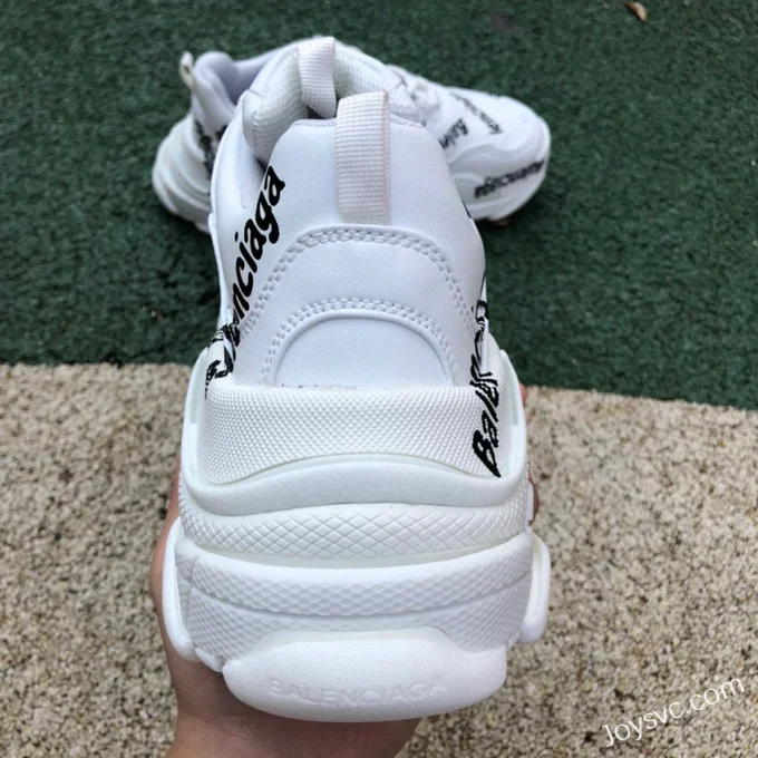 Balenciaga Triple S White Logo Sneakers