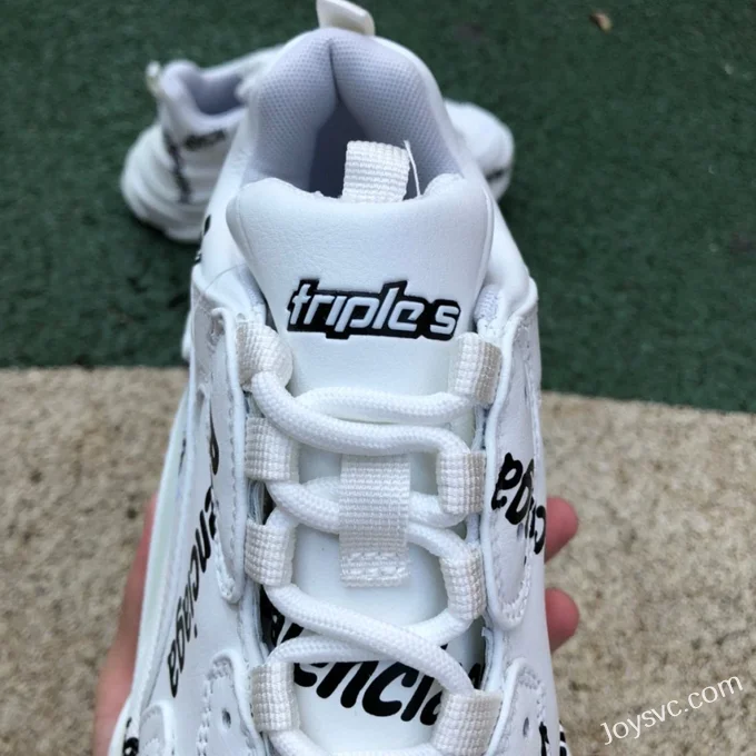 Balenciaga Triple S White Logo Sneakers