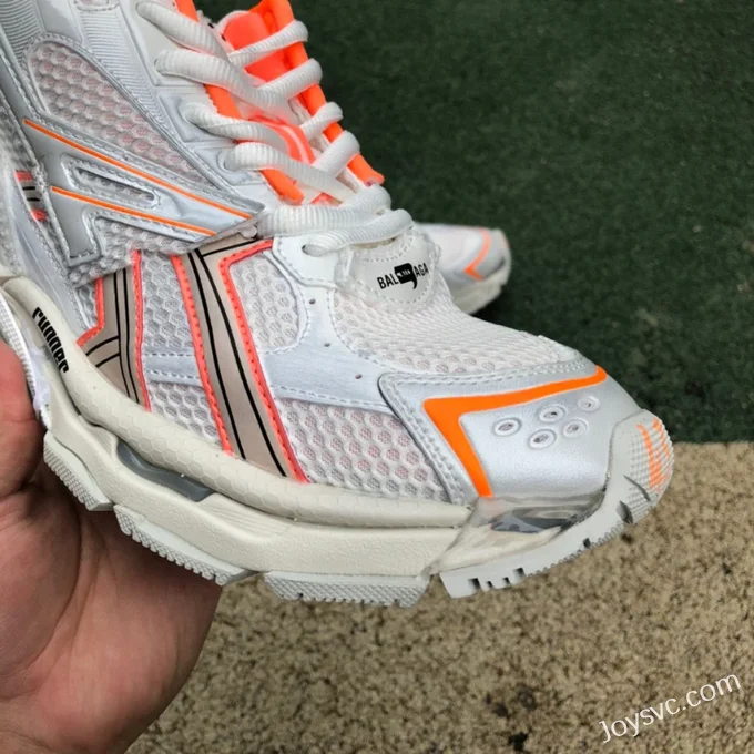 Balenciaga White Orange Runner Vintage Dad Shoes