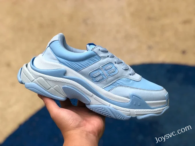 Balenciaga BB Logo Blue Sneakers