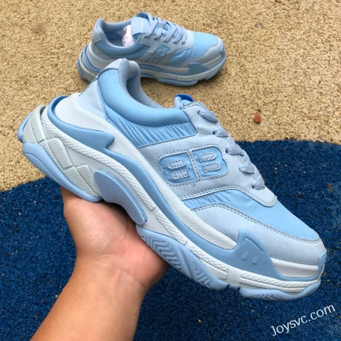 Balenciaga BB Logo Blue Sneakers