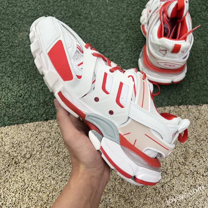 Balenciaga Triple S White Red Sneakers