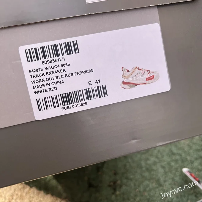 Balenciaga Triple S White Red Sneakers