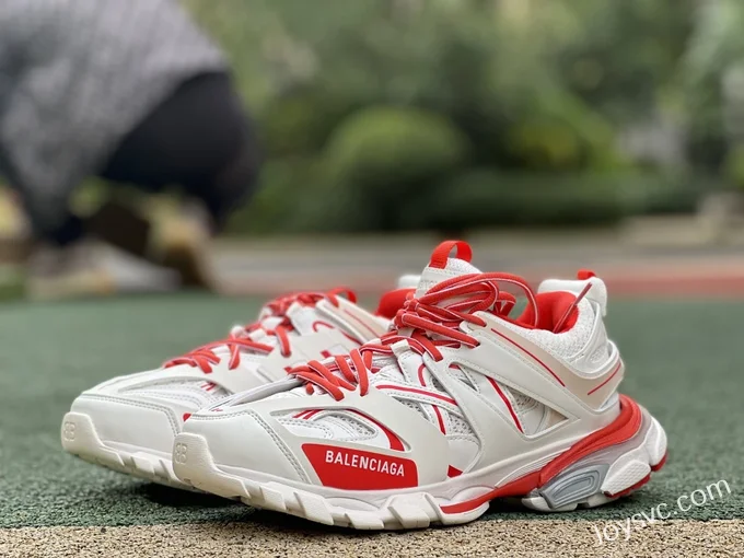 Balenciaga Triple S White Red Sneakers