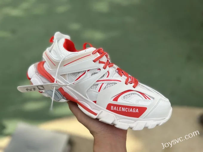 Balenciaga Triple S White Red Sneakers