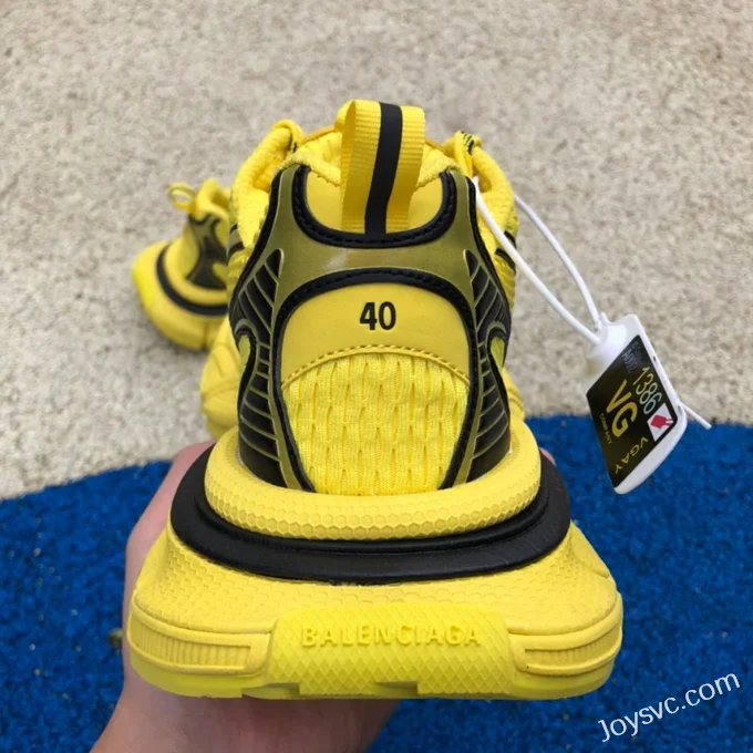 Balenciaga 3XL Yellow Black Vintage Dad Shoes 2023 Collection