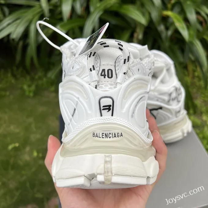 Balenciaga 7.0 White Distressed Vintage Dad Shoes