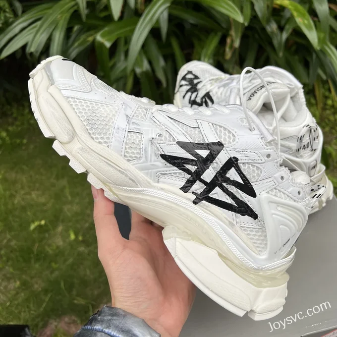 Balenciaga 7.0 White Distressed Vintage Dad Shoes