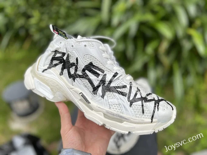 Balenciaga 7.0 White Distressed Vintage Dad Shoes