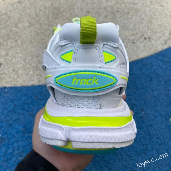 Balenciaga Triple S White Green Blue Sneakers