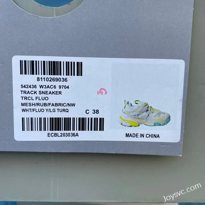 Balenciaga Triple S White Green Blue Sneakers