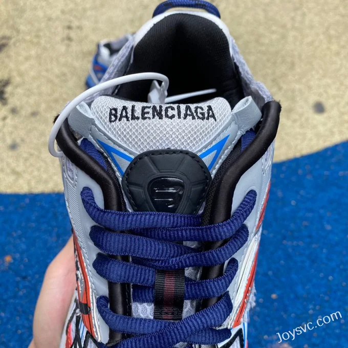 Balenciaga 7.0 Silver Blue Red Vintage Dad Shoes