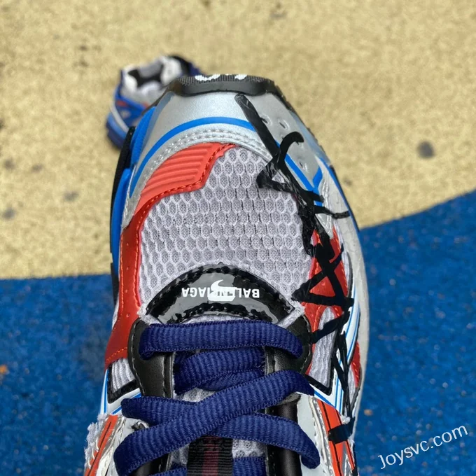 Balenciaga 7.0 Silver Blue Red Vintage Dad Shoes