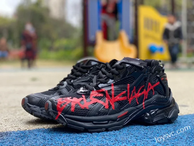 Balenciaga 7.0 Black Red Vintage Dad Shoes