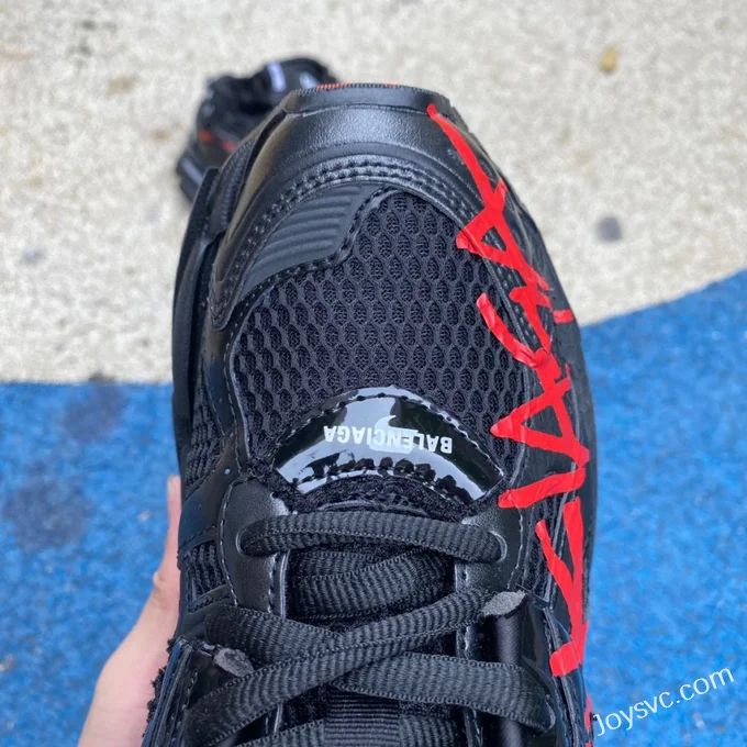 Balenciaga 7.0 Black Red Vintage Dad Shoes